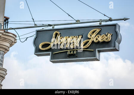 Signe de Sloppy Joe's Bar dans la vieille Havane à Cuba Banque D'Images