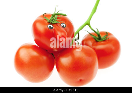 Bouquet de tomates isolated on white Banque D'Images