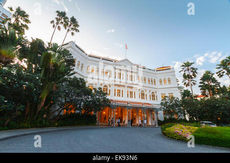 L'Hôtel Raffles. Singapour, en Asie. Banque D'Images