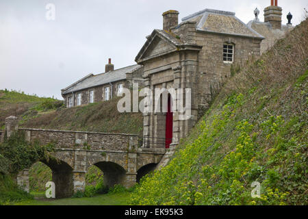 Le Château de Pendennis entrée Banque D'Images