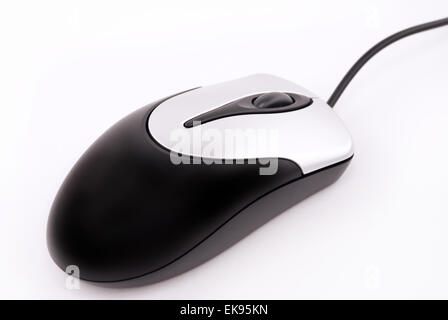 Souris d'ordinateur isolated on white Banque D'Images