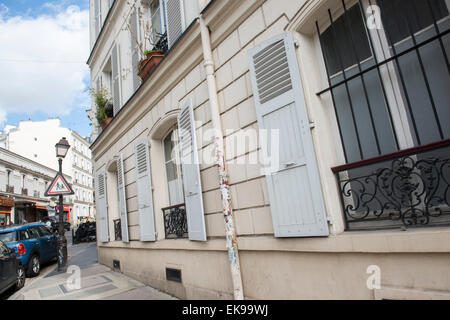 54 Rue Lepic, où Vincent Van Gogh a vécu entre 1886-1888, Paris France Europe Banque D'Images