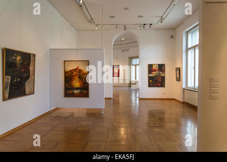 Biserka Baretić exposition Rétrospective, Galerie moderne, Zagreb, Croatie Banque D'Images