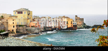 Erbalunga- petit village authentique dans l'île de Corse Banque D'Images