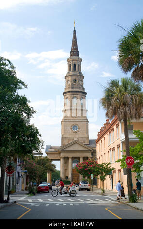 St Philip's Episcopal Church à Charleston, Caroline du Sud, USA. Banque D'Images