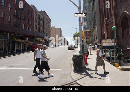 Scène de rue East Harlem à New York, NY, 2012. Banque D'Images