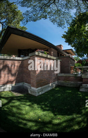 Frederick C. Robie House, Chicago Illinois exterior Banque D'Images