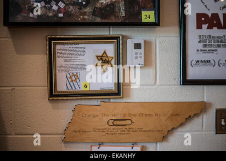 Whitwell California middle school . Accueil du projet trombone . Banque D'Images