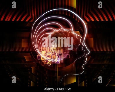 Paradigme de la technologie humaine Banque D'Images