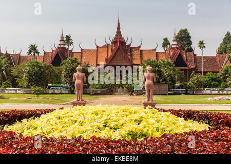 Le Musée National du Cambodge dans la capitale de Phnom Penh, Cambodge, Indochine, Asie du Sud, Asie Banque D'Images