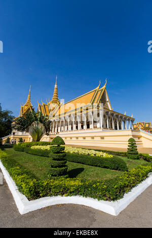 Salle du trône du Palais Royal, dans la capitale de Phnom Penh, Cambodge, Indochine, Asie du Sud, Asie Banque D'Images