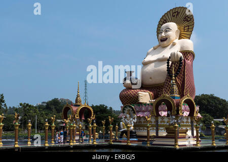 Bouddha, Choeng Mon temple, Koh Samui, Thaïlande, Asie du Sud-Est, Asie Banque D'Images