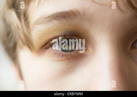 Close up of boy's eye Banque D'Images