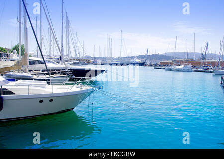 Marina dans la ville de Palma de Majorque Majorque Banque D'Images