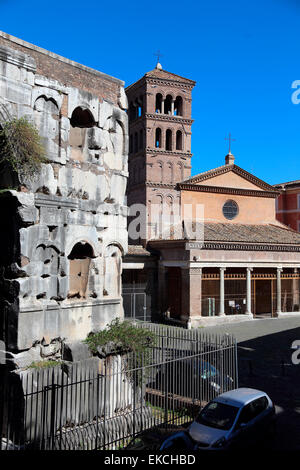 Italie Rome Arco di Giano Arc de Janus San Giorgio In Velabro Banque D'Images