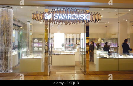 Swaroski boutique d'un centre commercial à Toronto, Canada Banque D'Images