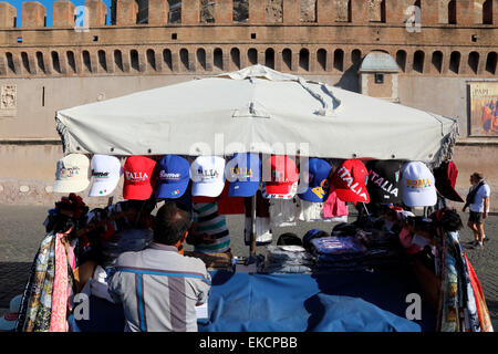 Italie Rome souvenirs Kiosk Banque D'Images