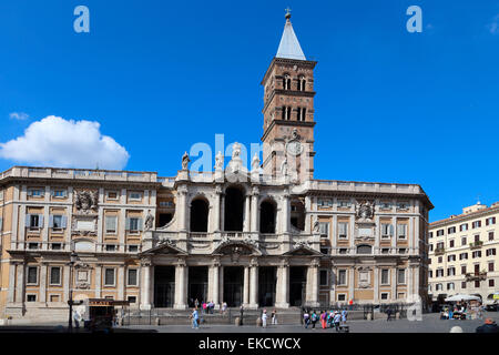Italie Rome Piazza di Santa Maria Maggiore, Santa Maria Maggiore Banque D'Images