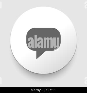 L'icône de chat phylactère Banque D'Images