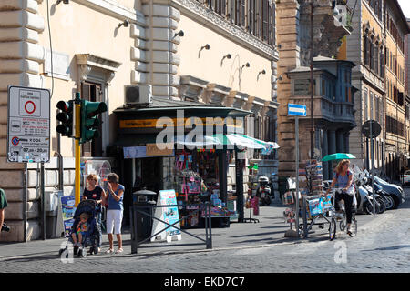 Italie Rome Kiosk Banque D'Images