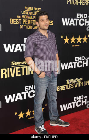 LOS ANGELES, CA - le 17 septembre 2012 : Jerry Ferrera à la première de 'fin de Watch' au Regal Cinemas LA Live. Banque D'Images