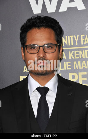 LOS ANGELES, CA - le 17 septembre 2012 : Michael Pena à la première de son film 'Fin de Watch' au Regal Cinemas LA Live. Banque D'Images