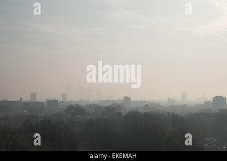 Droit de la pollution à Londres Banque D'Images