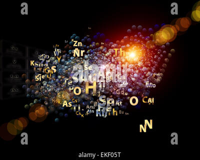Éléments chimiques métaphore Banque D'Images