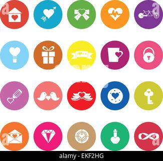 L'amour et de coeur télévision icônes sur fond blanc, stock vector Illustration de Vecteur