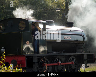 Vintage locomotive vapeur Seigneur Phil, au pic de rampe , Matlock, Derbyshire Rowsley,,UK Banque D'Images