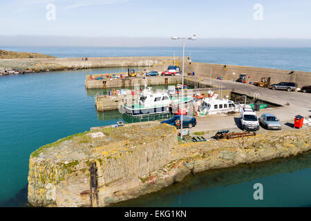 Port de Holyhead sur l'île d'Anglesey au nord du Pays de Galles Banque D'Images