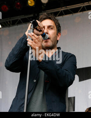 Terry Hall anciennement Promotions et Fun Boy trois situés au lieu de Finsbury Park Festival de Londres 2008 Banque D'Images