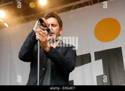 Terry Hall anciennement Promotions et Fun Boy trois situés au lieu Londres Finsbury Park Festival Banque D'Images