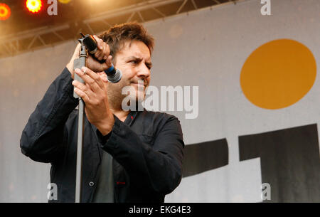 Terry Hall anciennement Promotions et Fun Boy trois situés au lieu Londres Finsbury Park Festival Banque D'Images