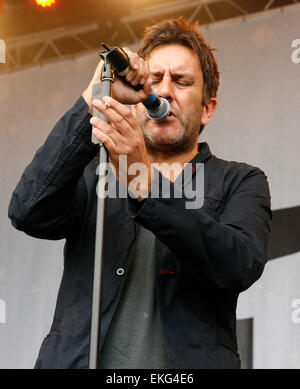 Terry Hall anciennement Promotions et Fun Boy trois situés au lieu Londres Finsbury Park Festival Banque D'Images