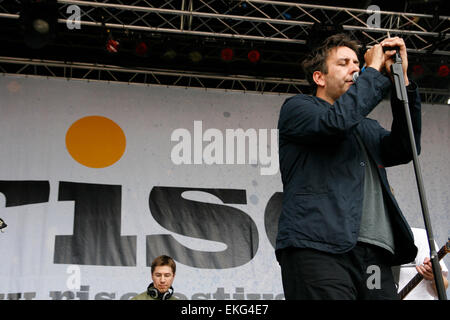 Terry Hall anciennement Promotions et Fun Boy trois situés au lieu Londres Finsbury Park Festival Banque D'Images