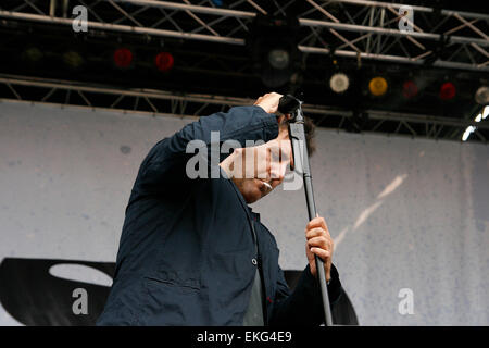 Terry Hall anciennement Promotions et Fun Boy trois situés au lieu Londres Finsbury Park Festival Banque D'Images