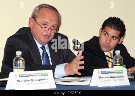 092112 : Washington, D.C. - U.S. Customs and Border Protection, chef de l'exploitation par intérim Thomas Winkowski fait des remarques à la 16e conférence annuelle de l'U.S.-Mexico Border du Congrès de la Chambre de Commerce Conférence Questions sur la colline du Capitole à Washington, D.C. Donna Burton Banque D'Images