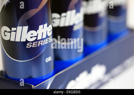 Gel de Rasage Gillette series Banque D'Images