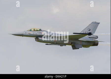 Royal Netherlands Air Force F16M Fighting Falcon RIAT 2014 Banque D'Images