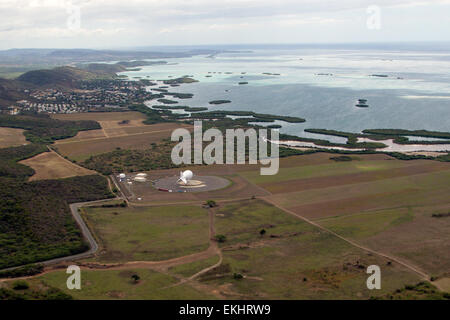 Le site TARS (Tethered Aerostat radar System) de Lajas, Porto Rico, joue un rôle essentiel dans les opérations de surveillance aérienne du Service des douanes et de la protection des frontières des États-Unis, en fournissant une surveillance en temps réel de l’espace aérien. Banque D'Images