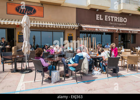 Restaurants belge et argentin Costa del Sol Espagne Banque D'Images