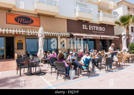 Restaurants belge et argentin Costa del Sol Espagne Banque D'Images