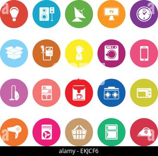 Home related télévision icônes sur fond blanc, stock vector Illustration de Vecteur