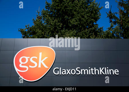 Une installation exploitée par la société pharmaceutique GlaxoSmithKline. Banque D'Images