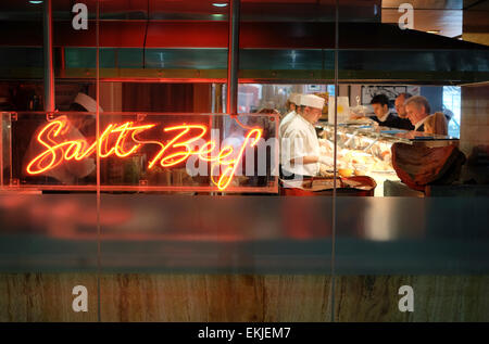 Restaurant le boeuf salé, Canary Wharf, Londres, Angleterre Banque D'Images