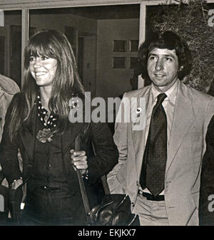 Tom Hayden et Jane Fonda 1975 Californie Banque D'Images