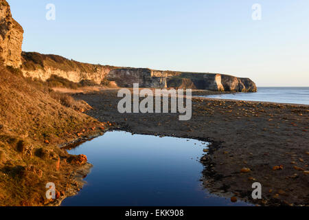 Point de nez et le souffle Beach County Durham Banque D'Images