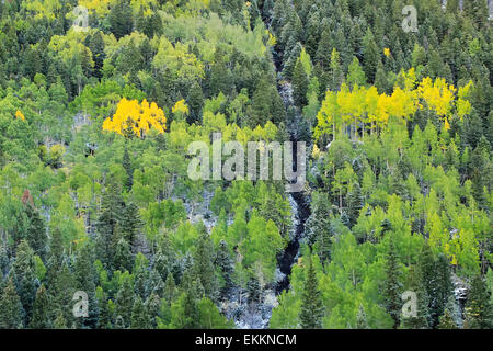 Mount Sneffels Range avec de la neige fraîche, Colorado, USA Banque D'Images