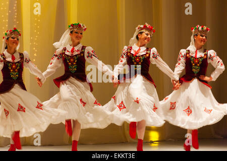 Spectacle de danse folklorique, Minsk, Bélarus Banque D'Images